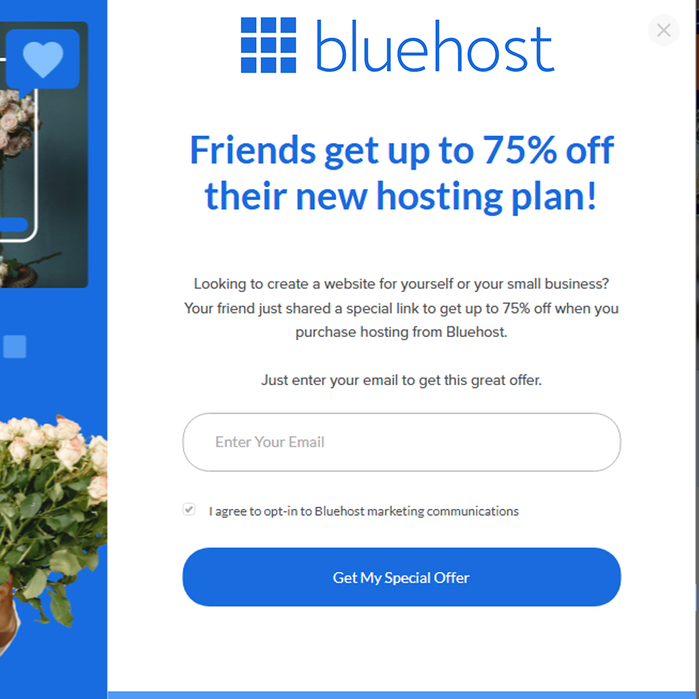 bluehost referrel save money